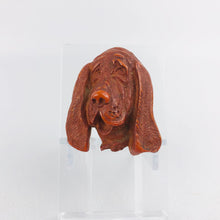 Load image into Gallery viewer, 1940s Carved Basset Hound Dog Brooch - Signed
