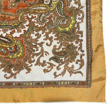 Load image into Gallery viewer, Vintage Paisley Print Scart In Autumnal Shades of Chestnut, Brown, Green and Yellow - Makes a Great Headscarf
