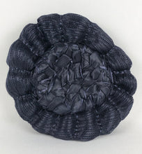 Load image into Gallery viewer, Original 1950s Navy Blue Lacquered Raffia Hat

