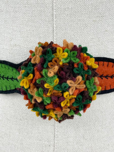 1940's Style Colourful Felt Belt in Eight Autumnal Shades Made From a 1941 Pattern Using Pure Wool Felt - Waist 31