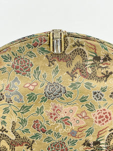 Utterly Exceptional 1920's 1930's Lame Bag with Chinese Dragons and Butterflies