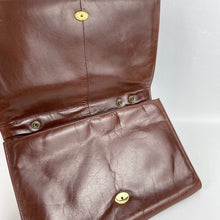 Load image into Gallery viewer, Vintage Spanish Leather Bag in Rich Chestnut Brown Shade
