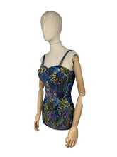 Load image into Gallery viewer, Original 1950&#39;s Maidenform Bright Floral Swimsuit - Vintage Swimwear - Bust 36*
