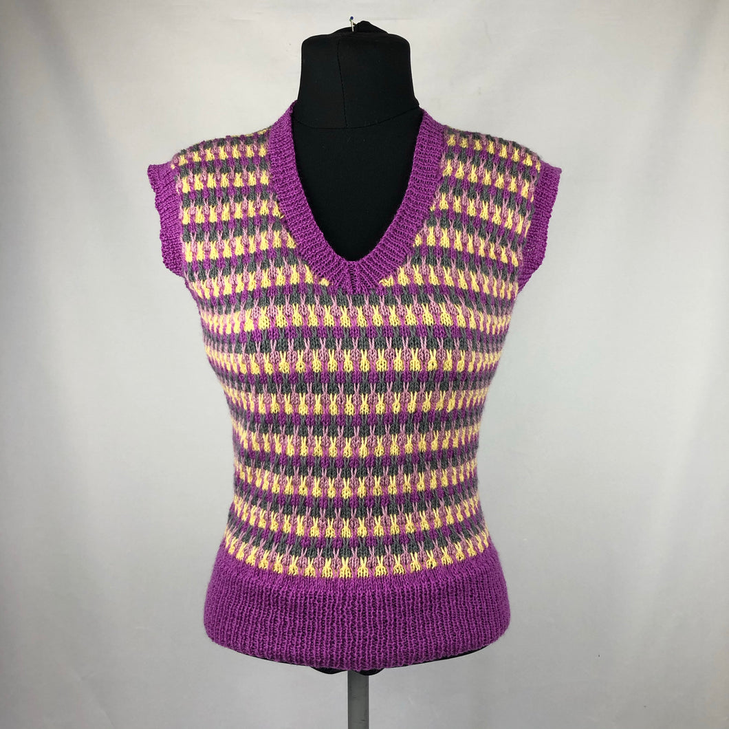 Reproduction 1940s Striped Pullover - B34 36