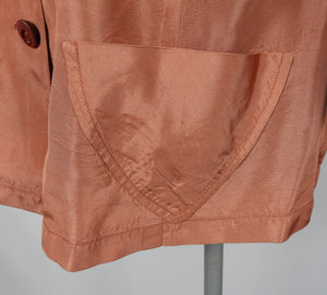 1940s Silk Grosgrain Jacket B38”